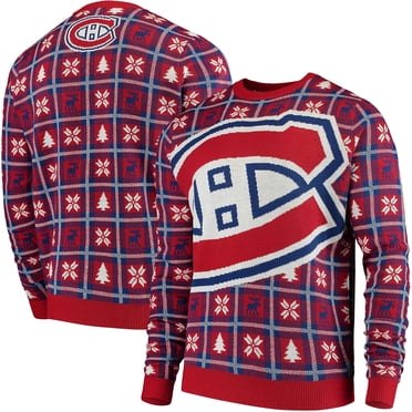 Chandail en Tricot Laid à Dégradé avec Grand Logo pour Hommes Canadiens de Montréal LNH