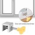 thumbnail image 4 of sdhkgrrt under $5 Window Locks, Sliding Window Lock Security,Limiter for Vertical Horizontal Windows,Aluminum Alloy Window Stopper,Yellow Key Lock for Home Office,Child Safety Window Restrictor, 4 of 6