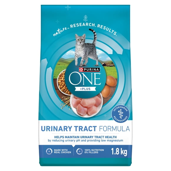 Purina ONE +Plus Urinary Tract Formula Chicken, Dry Cat Food 1.8kg