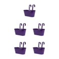 thumbnail image 2 of Goriertaly Practical And Durable Detachable For Balcony Planters Railing Hanging Multipurpose Fence Planters Purple 5Set, 2 of 6