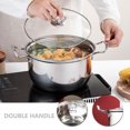thumbnail image 3 of Kitchen Stockpot Soup Pot Noodle Cooking Pot Restaurant Pot Kitchen Supply Stainless Steel Stockpot, 3 of 8