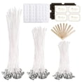 thumbnail image 1 of Candle Wick Set DIY Candle Wick Base Long Pre Waxed Wick For Household Candles, 1 of 7