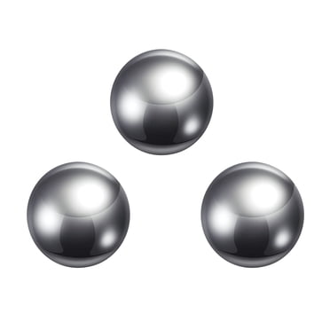 Unique Bargains Billes de Précision Diamètre 25 mm Acier Inoxydable 304 pour Roulements Lot de 3