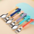thumbnail image 5 of Toddler Utensils Kids Spoon and Fork Set，Cute Giraffe Child Flatware, 5 of 5