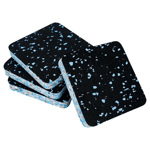 Treadmill Mat Pads Exercise Equipment ,Sound Insulation Shock Absorbing Mat, Floor Protection for Treadmill Washer,4 x Treadmill Mat,Black
