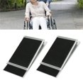 thumbnail image 3 of CUITING Rampe d'Entrée en Aluminium pour Fauteuils Roulants 1 Paire Rampe de Seuil Entrée de Fauteuil Roulant Alliage d'Aluminium Accès de Mobilité Réglable pour Maison Salle de Bain, 3 of 9