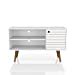thumbnail image 3 of Manhattan Comfort Liberty Petit Meuble TV Moderne Mi-Siècle, Blanc, 3 of 10