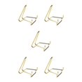 thumbnail image 1 of Baohd Iron Ores Stone Display Stand Desktop Rock Holder Decor Base Home Office Golden M 5Set, 1 of 6