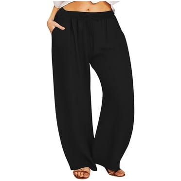 Mefallenssiah Pantalons pour Femmes Décontractés Plus Velours Plus Plus Grande Taille Décontracté Couleur Unie Grand Poche Lacets Pantalons Liquidation