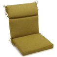 thumbnail image 1 of 20-inch by 42-inch Spun Polyester Solid Outdoor Squared Seat/ Back Chair Cushion, Avocado, 1 of 1