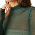 thumbnail image 5 of RXIRUCGD Mode Femmes Manches Longues Confortable Respirant Col Roulé Blouse Chemise Hauts, Vert Armée, Taille : M, 5 of 5