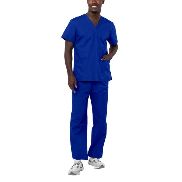 Adar Universal Unisex Scrubs - Unisex Drawstring Scrub Set