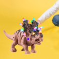 thumbnail image 3 of HILABEE Simulation Electric Dinosaur Toys Action Figure and Sounds for boys Brown, 3 of 8