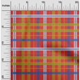 thumbnail image 1 of oneOone Cotton Poplin Candy Red Fabric Madras Check Craft Projects Decor Fabric Printed By The Yard 56 Inch Wide, 1 of 4