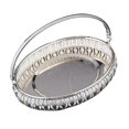 thumbnail image 2 of veasfak Fruit Tray with Handle Creative for Household Cupcake Display Birthday Party Oval, 2 of 9