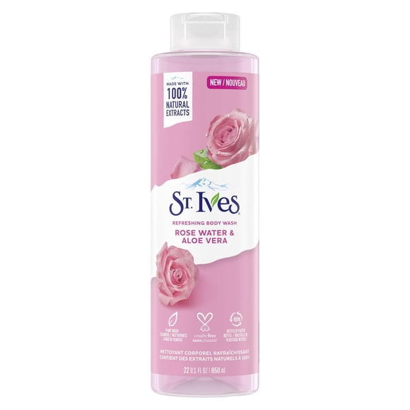 St. Ives Eau de Rose & Aloès Vera Nettoyant pour le Corps