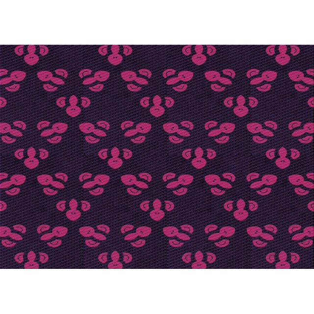 Ahgly Company Machine Washable Indoor Rectangle Transitional Dark Magenta Purple Area Rugs, 2' x 5'