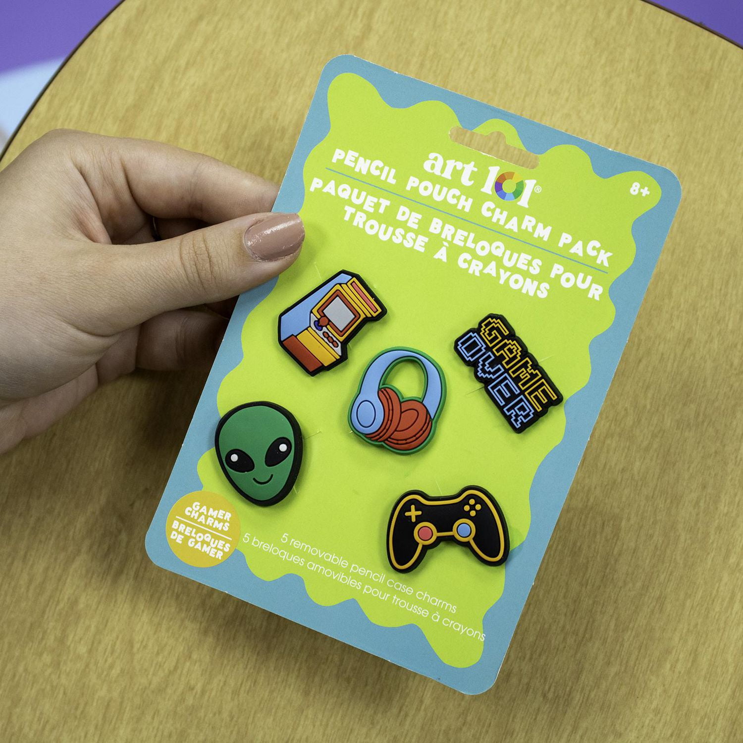 Ensemble de breloques pour trousse à crayons Art 101 pour enfants, Édition Gamer