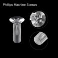 thumbnail image 4 of Unique Bargains M8x25mm Plastic Phillips Machine Screws, PC Flat Head Machine Bolts 10 Pack, 4 of 4