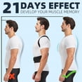 thumbnail image 4 of Back Brace Support Provides Pain Relief For Neck And Back For Men And Women Posture Corrector Orthopedic Device Size Select K-752 M, 4 of 7