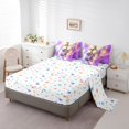 thumbnail image 3 of Purple Marble 7 Piece Comforter Set Full Bed in a Bag Black Butterfly Sheet Set,Gradient Marbling Bedding Sets,Abstract Ombre Ink Fluid Art Bed Set Rustic Animal Dreamy Butterflies Room Decor, 3 of 5