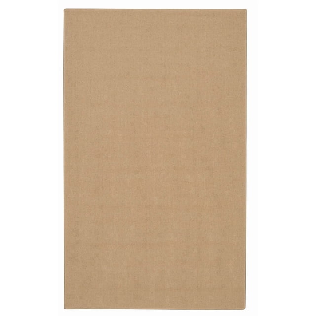 Rhodes Natural 2' x 8' Runner in natural light sand colour with looped wool texture and clean serged edges, shown flat to highlight its rectangular shape and uniform surface, ideal for kitchens or laundry rooms and suitable for layering in transitional décor.