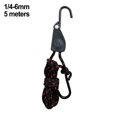 thumbnail image 1 of Yimiti 1/4 3/8 Plastic Dipped S Hook Hanging Rope Binding Rope Tent Pulley Lifting Rope,1/4-6Mm 5M, 1 of 9