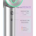 thumbnail image 3 of Hair Dryer - 150000 RPM High-Speed Brushless Motor Negative Ionic Blow Dryer for Fast Drying, Low Noise Thermo-Control Hair Dryer with Diffuser and Nozzle, Silvery, 3 of 4