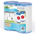 thumbnail image 1 of Intex 29002E Easy Set Cartouche de Remplacement pour Filtre de Piscine Type A Ou C, Lot de 2, 1 of 8