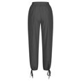 thumbnail image 4 of FNFYFH Clearance Women's Stylish Linen Pants Elastic Waist, 4 of 5