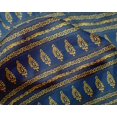 thumbnail image 4 of oneOone Silk Tabby Fabric Stripe|Swirl & Floral Block Printed Fabric 1 Yard 42 Inch Wide, 4 of 4