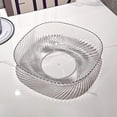thumbnail image 1 of Avdolw Clear/Black Plastic Snack Tray for Living Room Coffee Table, High-Grade Fruit & Candy Dish, Space-Saving Design for Home Party Use, 1 of 6