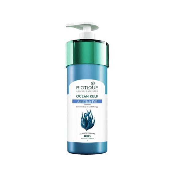 Biotique Ocean Kelp Anti Hairfall Shampoo | Intensive Hair Growth Therapy| Anti Hairfall Shampoo that Maintains Shine |100% Botanical Extracts | Suitable for All Hair Types |800ml