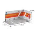 thumbnail image 3 of 1/24 Parking Lot Scene Display Case Scenery Desktop Decor case 1 24 scale Diecast Car Garage orange, 3 of 9