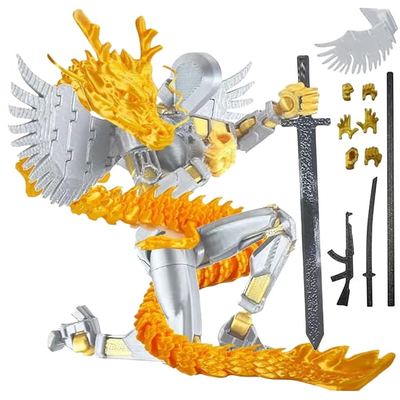 YATLTE Figurines d'Action, Dummy 13, Figurines d'Action d'Art et de Jeu avec Pistolets Jouets et Jouet de Mêlée, Accessoires de Figurines d'Action, Figurine d'Action Robot, Figurine Jouet, Figuras de Acción