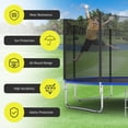 thumbnail image 3 of Costway Filet de Sécurité de Remplacement pour Trampoline de 10 Pi, Filet d'Enceinte de Protection, 3 of 8