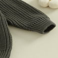 thumbnail image 4 of Chandails à Col pour Bébé à Manches Longues, Amples, en Tricot, 4 of 7