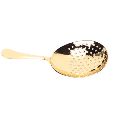 Cocktail Strainer, Bar Strainer Stainless Steel Ergonomic Handle Unbending Easy To   For Bartender For Bar Tools Gold Plating