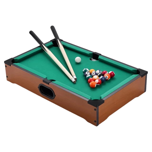 Siruishop Kids Pool Table Set Office Use Mini Tabletop Billiards for Adults Boys Girls