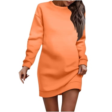 Gspmoly Robes Décontractées pour Femmes, Robe à Enfiler Imprimée à Col Rond et Manches Courtes pour Femmes, Articles en Liquidation de Robes Habillées pour Femmes