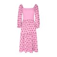 thumbnail image 4 of EGNMCR Robes d'Été Femmes Tendance 2024 Femmes Décontractées et Confortables Haut-Parleur Manches 3/4 Robe Imprimée Grande, 4 of 6