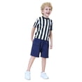 thumbnail image 4 of TOPTIE Children's Referee Shirt Set, Sports Football Shirt, Umpire Hat-XL, 4 of 8