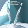 thumbnail image 3 of Wisewang Brosse à Dents en Plastique Lavable Réutilisable Scellée à Main Brosse à Dents Intérieur Extérieur Vacances Hôtel Outil de Lavage des Dents Blanc 1 Ensemble, 3 of 6
