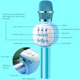 thumbnail image 2 of Amdohai Microphone de Karaoké Sans Fil à Condensateur, Micro de Surveillance Portable pour Enfants avec Effets Lumineux LED, 2 of 7