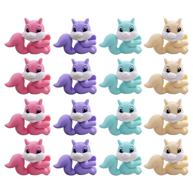 Shisuyan Erasers Assorted Color Novelty Erasers 16Pcs 1.4X1.2X0.4In