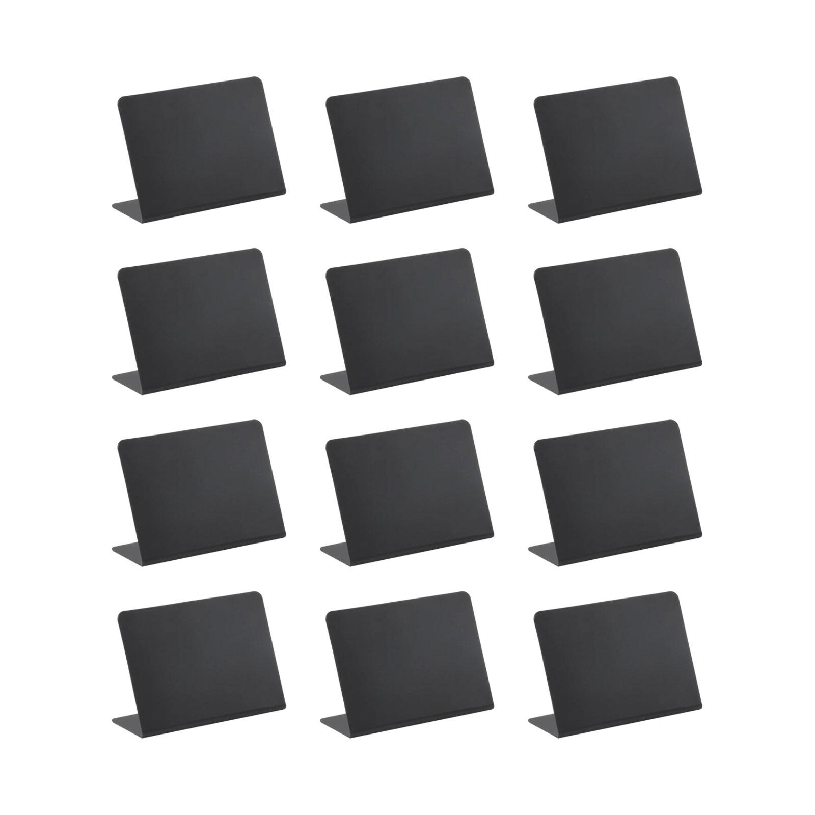 Panneaux Miniatures Petits Tableau Noir Style Vintage Rustique Portes Panneau 10x7.5cm 12 Pcs