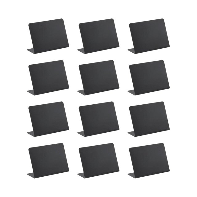 Panneaux Miniatures Petits Tableau Noir Style Vintage Rustique Portes Panneau 10x7.5cm 12 Pcs