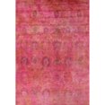 thumbnail image 1 of Ahgly Company Indoor Rectangle Mid-Century Modern Crimson Red Oriental Area Rugs, 4' x 6', 1 of 6