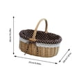 thumbnail image 4 of Woven Picnic With Handle For Food Storage Wedding Holiday Photography Props And Outdoor Activities, 4 of 6