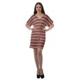 thumbnail image 2 of Moomaya Robes d'Anniversaire Femmes Robe de Travail Imprimée Femmes Bureau Robes à Col en V, 2 of 6
